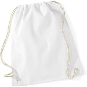 Produktbild für Turnbeutel Westford-Mill W110 Cotton Gymsac, white