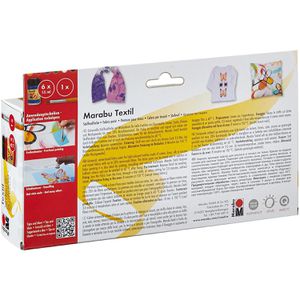 Produktbild für Stoffmalfarben Marabu Textil Starter Set