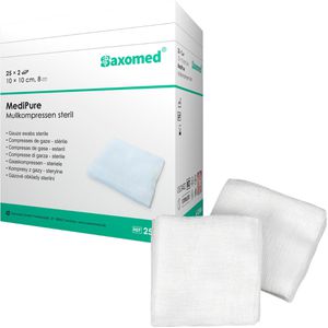 Produktbild für Mullkompressen Saxomed MediPure, aus Baumwolle, steril
