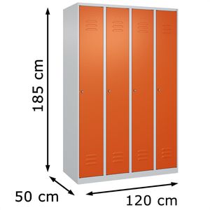 Produktbild für Spind CP-Möbel Classic PLUS, orange