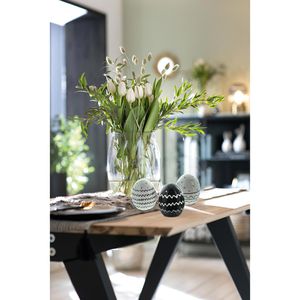 Produktbild für Osterdeko Frank-Flechtwaren 775054, weiß / schwarz