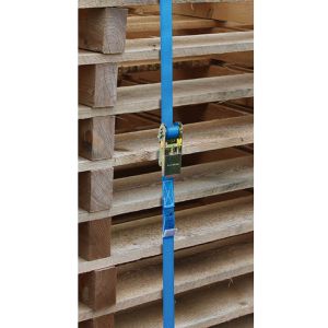 Produktbild für Spanngurt Kerbl 3762, blau, mit S-Haken &amp; Ratsche