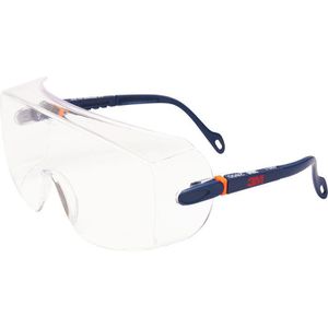 Schutzbrille 3M 2800, dunkelblau, Überbrille