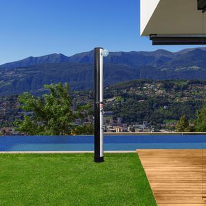Produktbild für Gartendusche vidaXL 92391, Solardusche, bis 60 °C, silber
