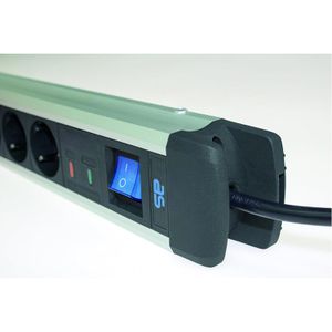 Produktbild für Steckdosenleiste as-Schwabe 18360 Alux, 1,5m Kabel
