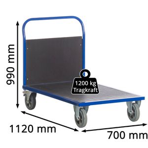 Produktbild für Transportwagen Rollcart Stirnwandwagen, 02-1327