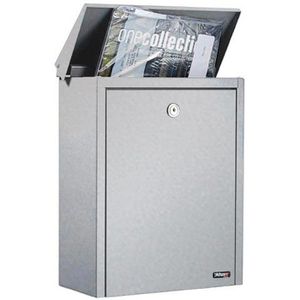 Produktbild für Briefkasten Allux 200, silber, aus Edelstahl