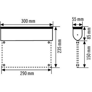 Produktbild für Notbeleuchtung Esylux SLC EL, Fluchtwegleuchte, LED mit Akku