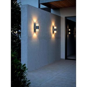 Produktbild für Wandleuchte Nordlux Aludra Double Seaside Aluminium außen IP54