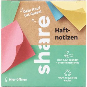 Produktbild für Haftnotizen share Haftnotizblock, pastell