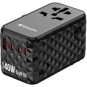 Reiseadapter Verbatim UTA-10 Universal, GaN, 140W
