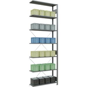 Produktbild für Anbauregal Schulte 12737, 7 Metallböden