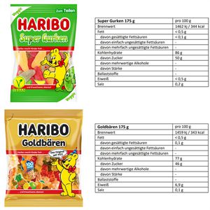 Produktbild für Fruchtgummis Snackbox Haribo &amp; Kaubonbons