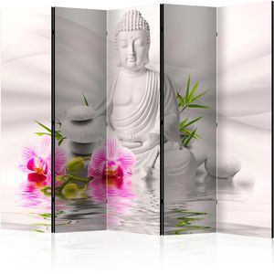 Paravent Artgeist Buddha and Orchids, innen 5-tlg.