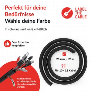 Produktbild für Kabelschlauch Label-the-cable PRO 5110, schwarz