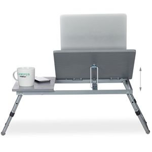 Produktbild für Laptoptisch Relaxdays 10031634, aus Holz, höhenverstellbar