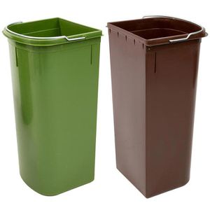 Produktbild für Einbaumülleimer Hailo AS Duo 8/8, 3416901