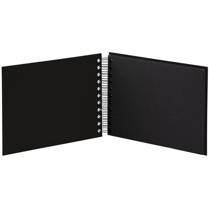 Rössler – Album Fotografico Con Rilegatura A Filo – Colore Polvere, 40 Pagine Nere, Formato 145x195 Mm, Passe-partout