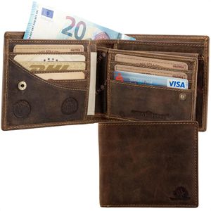 Portemonnaie Greenburry Vintage 1702-25, braun, aus Echt Leder