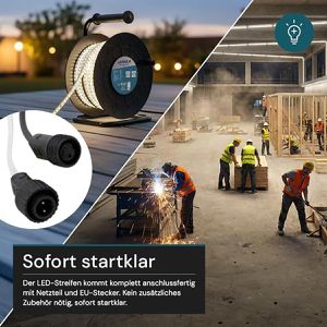 Produktbild für Lichtschlauch Luxula LX700112, LED, neutralweiß