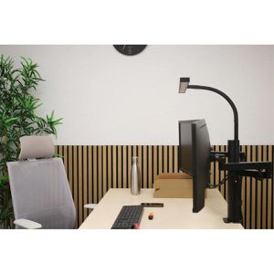 Produktbild für Schreibtischlampe Unilux Axio&amp;Strata, mit 2x Monitorhalterung