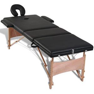 Produktbild für Massageliege vidaXL Massagetisch, aus Holz, mit Armauflage