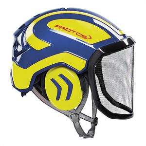 Forsthelm Protos Integral Arborist G16, blau-gelb