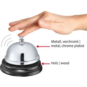 Produktbild für Tischglocke Westmark Apart, silber, 6,5x8cm (HxØ)