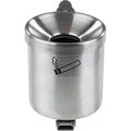 Aschenbecher TKG Rondo Midi, 350045 Wandascher aus Edelstahl, 1 Liter, silber