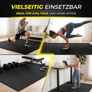 Produktbild für Bodenschutzmatte bemaxx AntislipX Puzzlematte, anthrazit