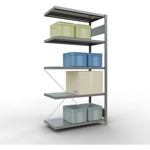 Produktbild für Anbauregal Schulte 12955, 5 Metallböden