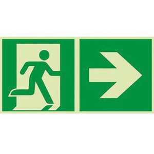 Hinweisschild Abtec ISO 7010 E002+E005 Folie