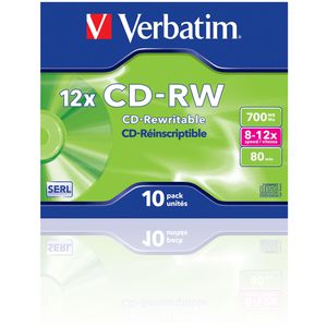 Produktbild für CD-Rohlinge Verbatim 43148, wiederbeschreibbar, CD-RW