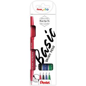 Brush-Pen Pentel SES15-4, Basic Brush Pen Set