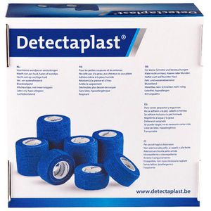 Produktbild für Fixierbinden Detectaplast blau, 7 Stück