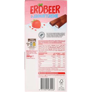 Produktbild für Schokoriegel Gut&amp;Günstig Erdbeer &amp; Joghurtcreme