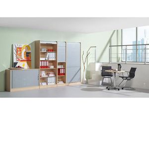 Produktbild für Rollladenschrank Hammerbacher Solid, aus Holz