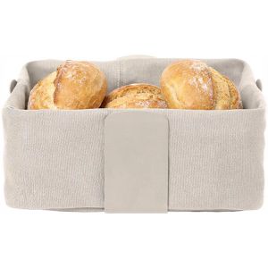 Produktbild für Brotkorb Blomus Desa L 64207, aus Stahl / Stoff