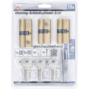 Produktbild für Schließzylinder BGS-technic mit 9 Schlüsseln