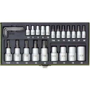 Produktbild für Steckschlüssel Proxxon TX, 23102, 24-teilig