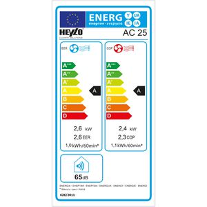 Produktbild für Klimagerät Heylo AC 25, 9000 BTU/h