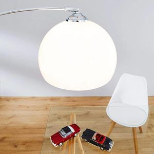Produktbild für Stehlampe Brilliant Vessa, silber, 166 cm