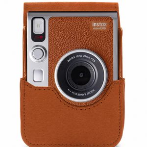 Produktbild für Kameratasche Fujifilm Instax Mini Evo, aus Kunstleder, braun