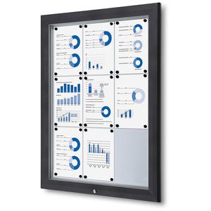 Produktbild für Schaukasten Showdown-Displays anthrazit, B1, außen