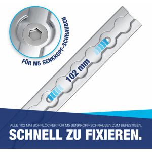 Produktbild für Airlineschiene NTG Standard, Set, zum Schrauben, 2 Stück