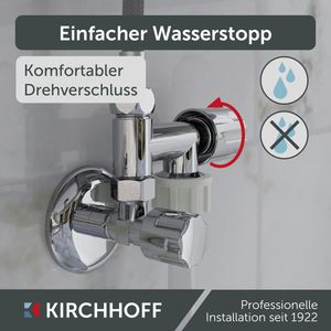 Produktbild für Gerätezusatzventil Kirchhoff 986294148, verchromt