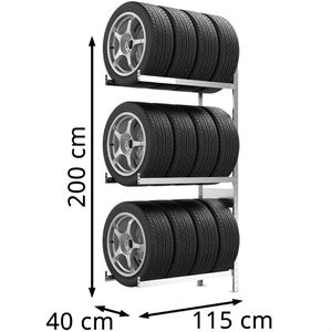 Produktbild für Anbauregal META-Regalbau 200181650, für Reifenregal
