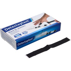 Produktbild für Pflaster Detectaplast Black Finger, 50 Strips