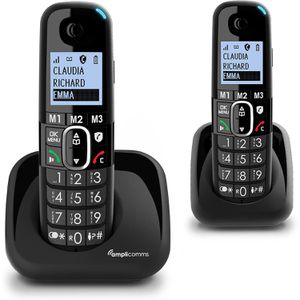 Produktbild für Telefon Amplicomms BigTel 1502 Duo, schwarz