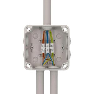 Produktbild für Abzweigdose Unitec 40210L, wasserdicht IP65 für außen